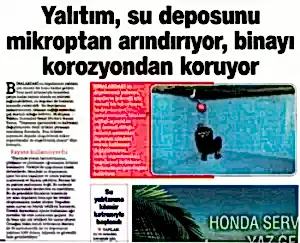Basında Depotem 3 Hürriyet Gazetesinde çıkan su deposu haberi