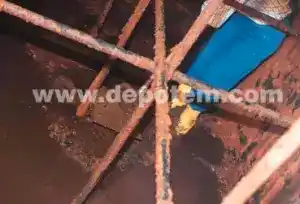 Metal Su Deposu İzolasyonu 5 Pas dolu metal su deposu