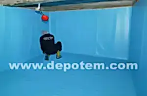 pvc membran ile su deposu yalıtımı Pvc Membran Su deposu yalıtımı