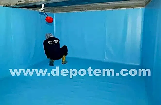 pvc membran ile su deposu yalıtımı Pvc Membran Su deposu yalıtımı